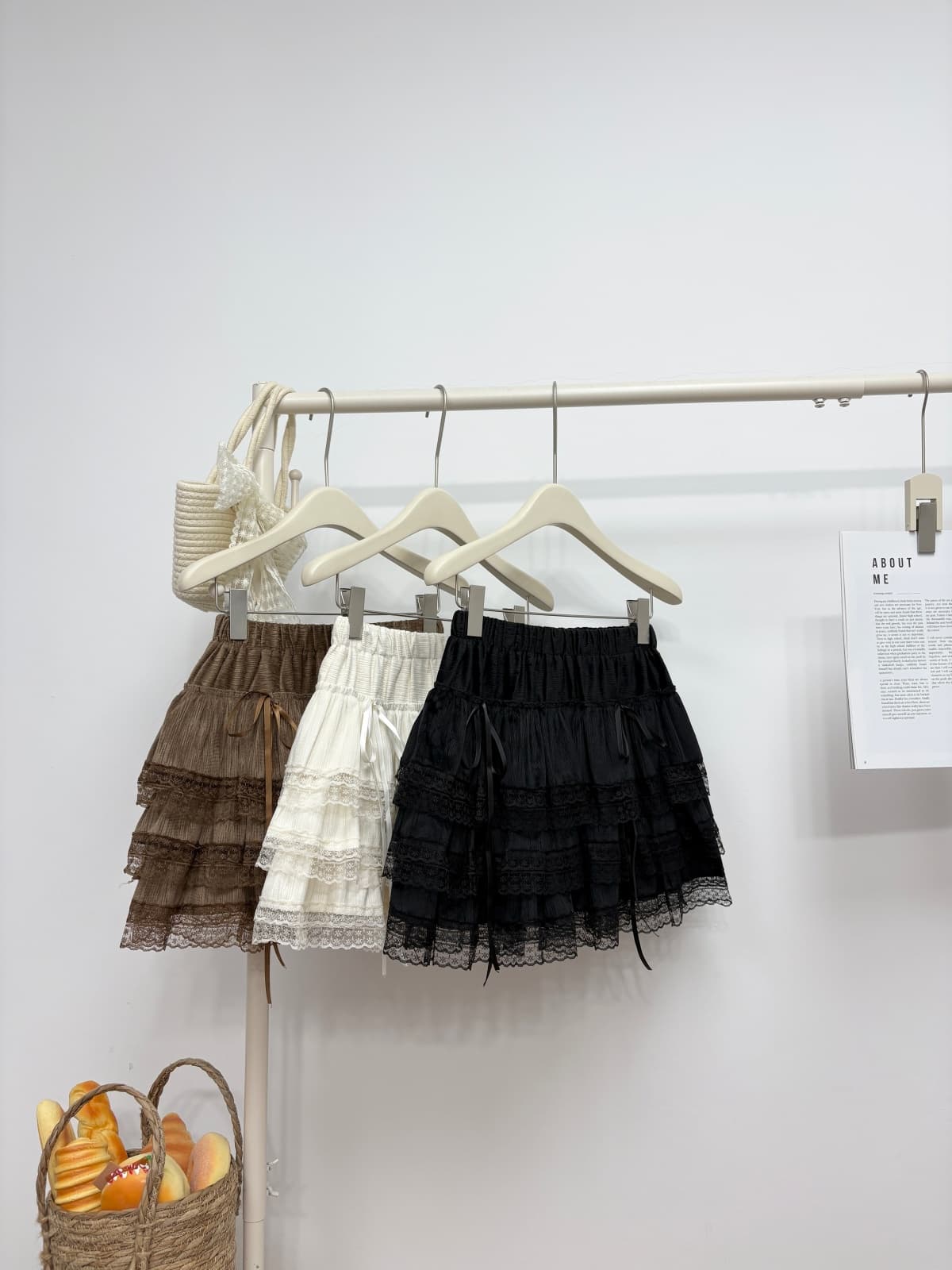 실사 가을 새로운 무거운 작업 레이스 레이스 패치워크 코듀로이 반신 미니 스커트 한 부서 연령 감소 한 마디 케이크 드레스 상세 이미지 19