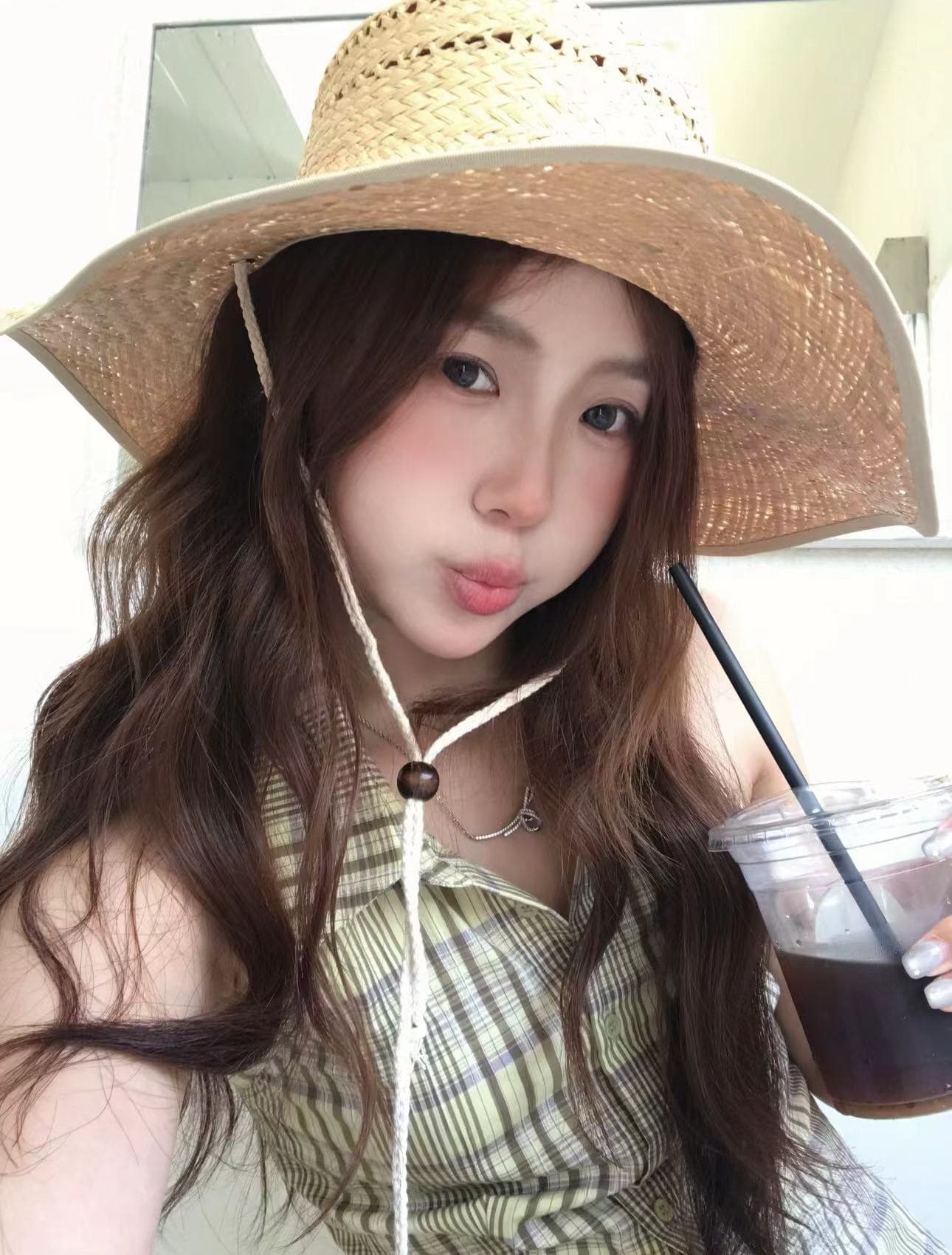 실사 정가 체크무늬 행침 목 작은 셔츠 백리스 민소매 셔츠 맨위 여성 여름 새로운 상세 이미지 4