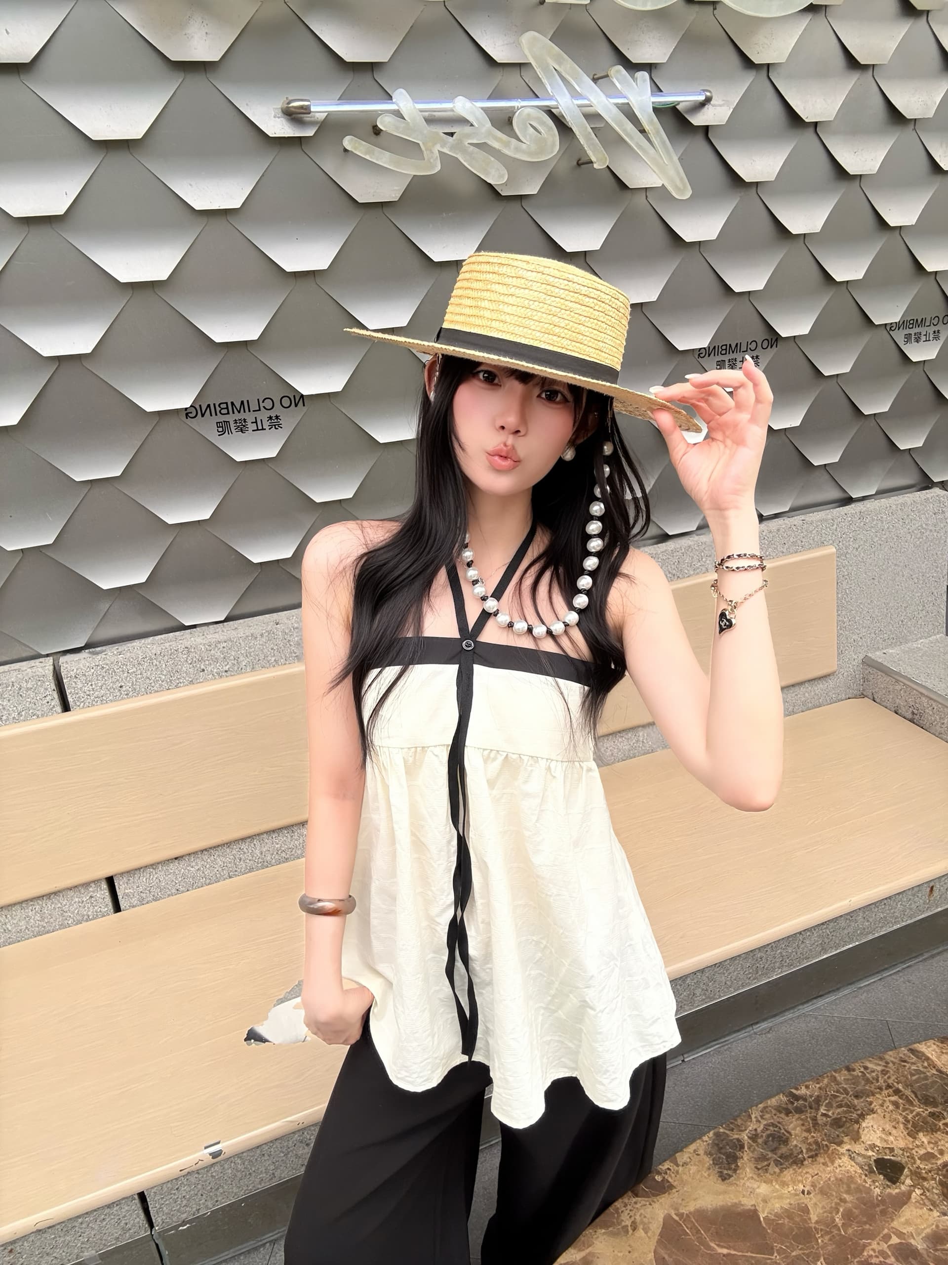 실사 정가 행침 목 맨위 2026 새로운 여름 루즈핏 슬림해 보이는 순수한 욕망 핫걸 튜브탑 조끼 민소매 여성 상세 이미지 3