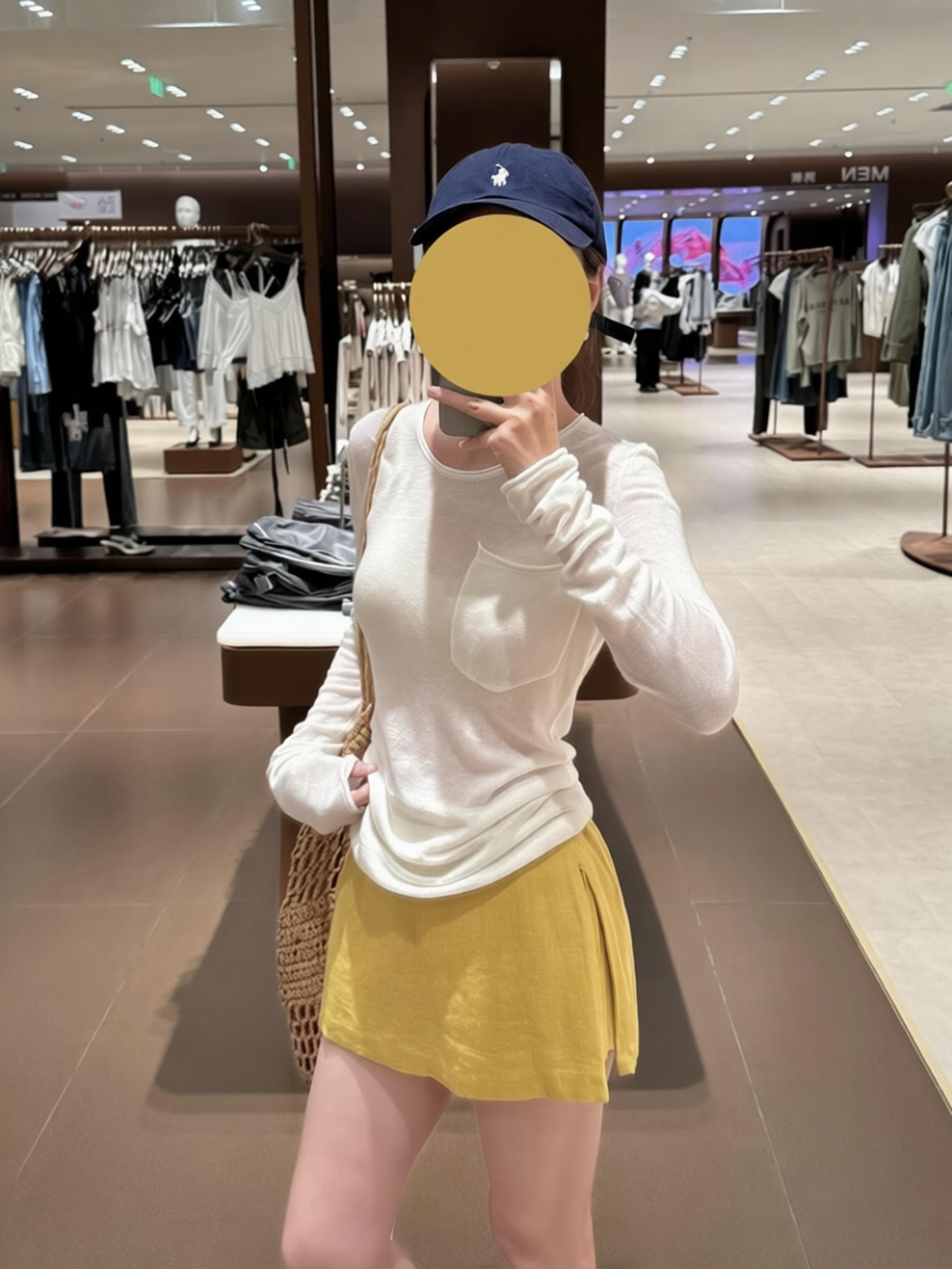 여름 반신 스커트 여성 바지 측면 수 있습니다. 열기 결합 된 상세 이미지 1