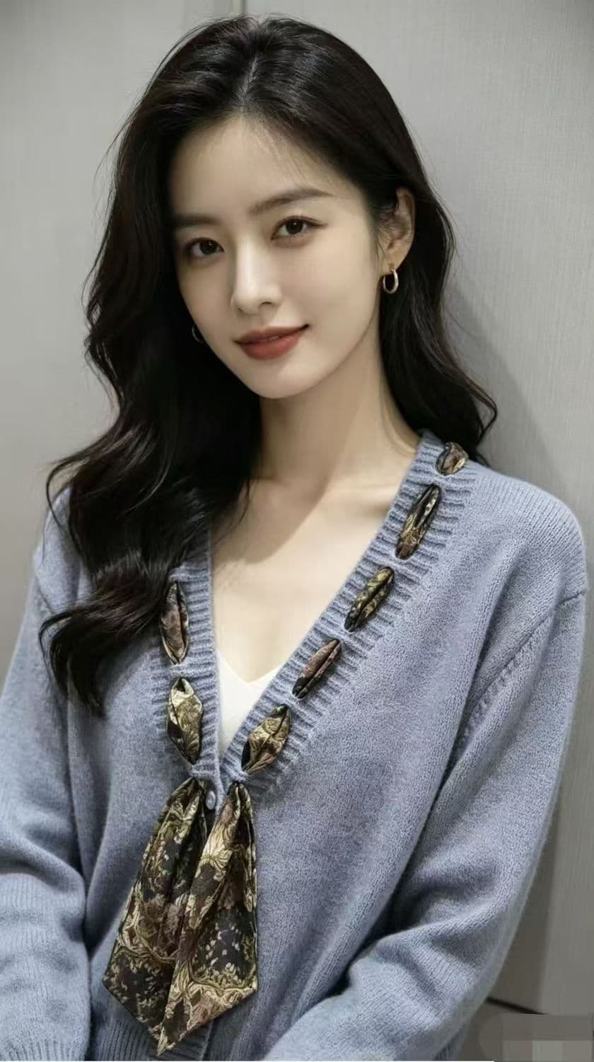 2026 스카프 가을 겨울 니트 오픈 가디건 연령 감소 루즈핏 새로운 니트 스웨터 긴팔 스웨터 코트 맨위 상세 이미지 5