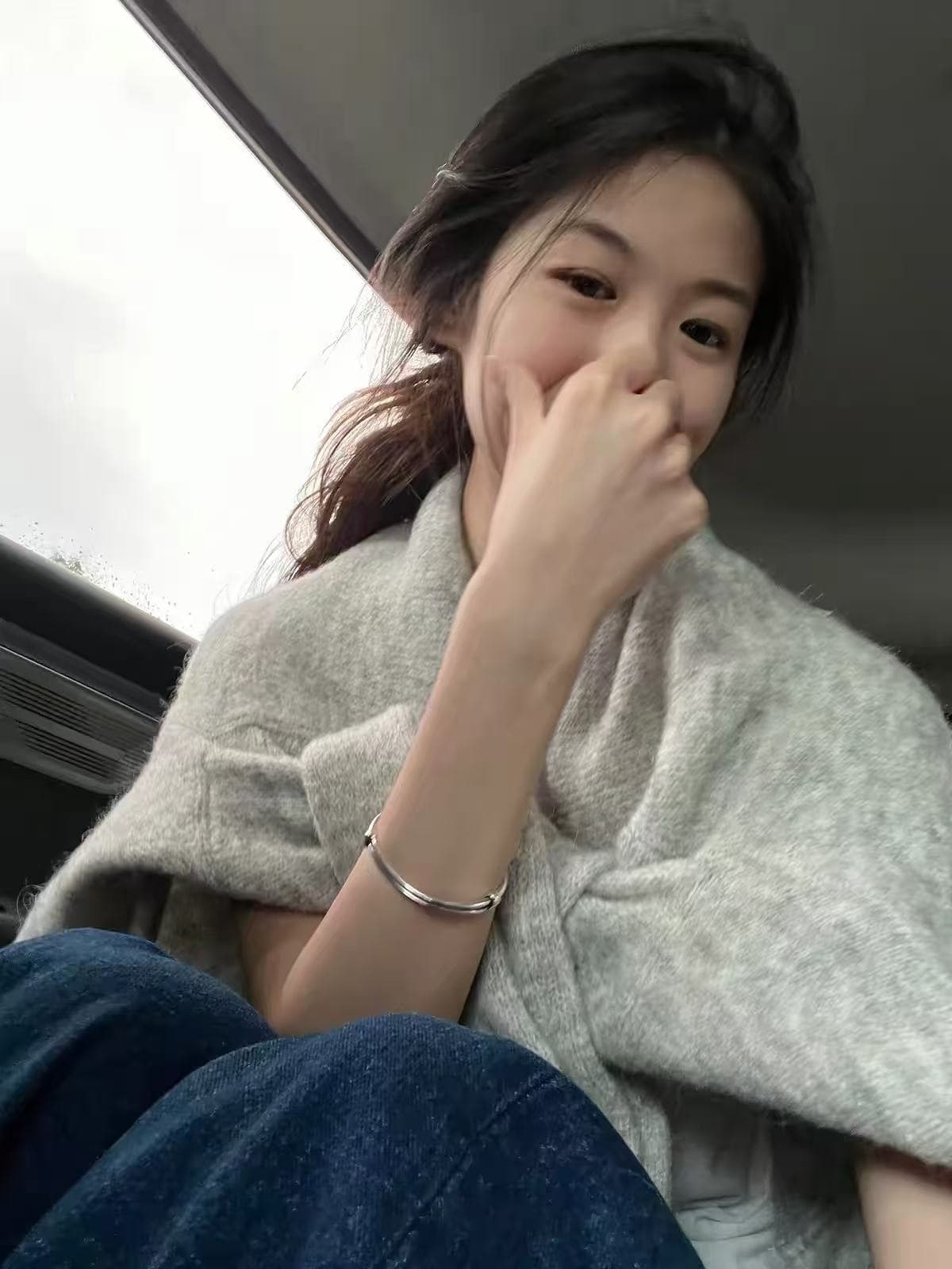 한 부서 부드러운 찹쌀 품격 느긋한 바람 회색 니트 스웨터 오픈 가디건 스웨터 여자 조기 가을 루즈핏 다용도 재킷 맨위 이미지 3