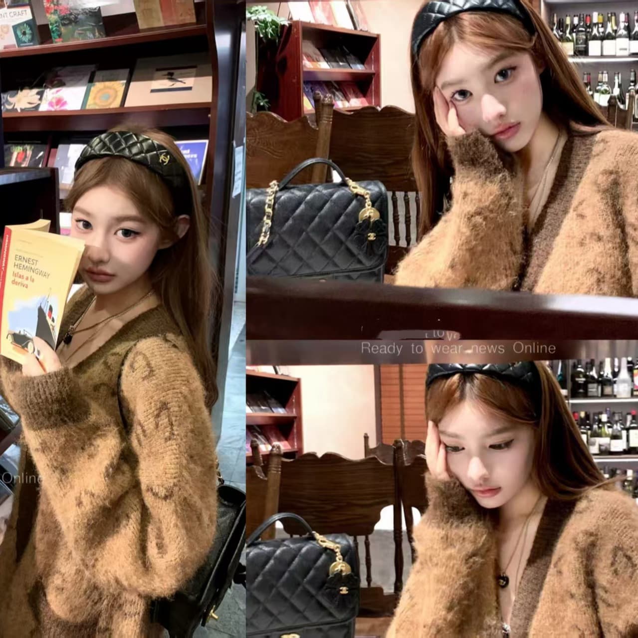 2026 년 가을 겨울철 새로운 레오파드 무늬 니트 오픈 가디건 가을 겨울 레트로 명중 커피 색상 루즈핏 V넥 스웨터 여성 코트