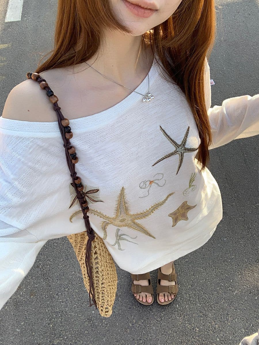 성분 65 폴리에스터 35 면 자외선 차단 블라우스 여성 여름 ootd 착용 가져 가라. 긴팔 티셔츠 화이트 이미지 4
