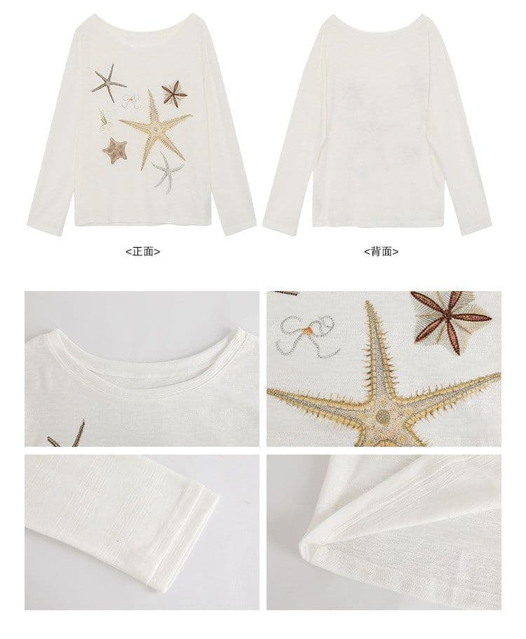 성분 65 폴리에스터 35 면 자외선 차단 블라우스 여성 여름 ootd 착용 가져 가라. 긴팔 티셔츠 화이트 상세 이미지 2