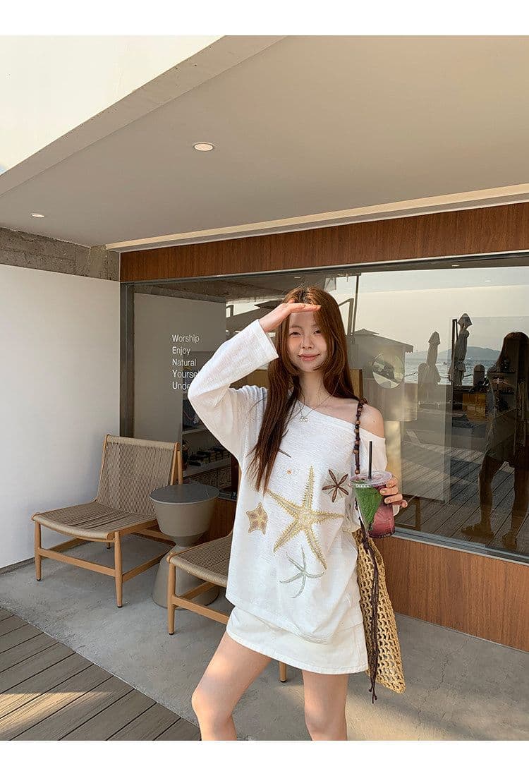 성분 65 폴리에스터 35 면 자외선 차단 블라우스 여성 여름 ootd 착용 가져 가라. 긴팔 티셔츠 화이트 상세 이미지 3