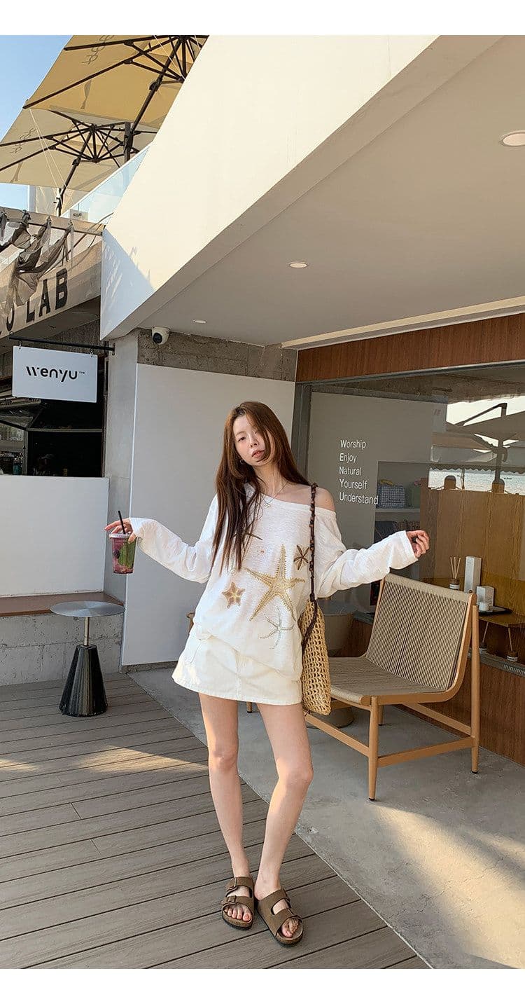성분 65 폴리에스터 35 면 자외선 차단 블라우스 여성 여름 ootd 착용 가져 가라. 긴팔 티셔츠 화이트 상세 이미지 6