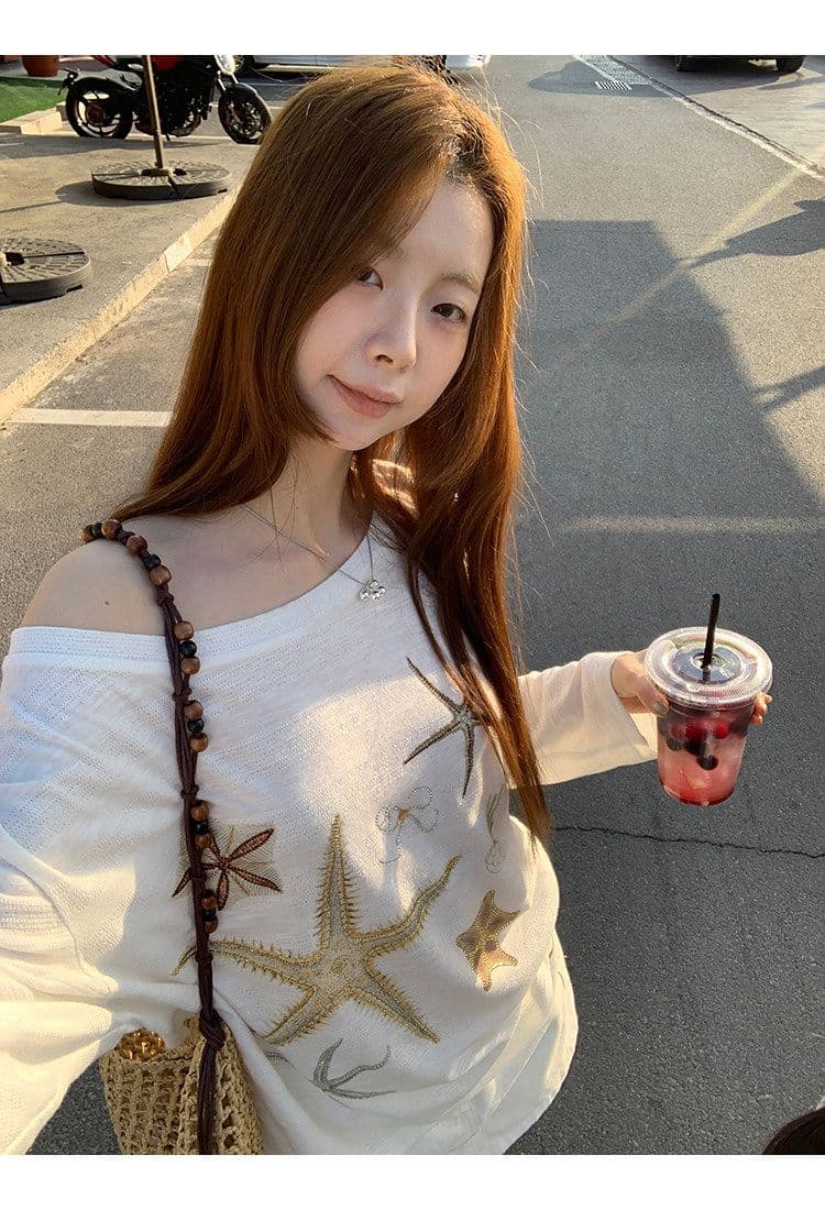 성분 65 폴리에스터 35 면 자외선 차단 블라우스 여성 여름 ootd 착용 가져 가라. 긴팔 티셔츠 화이트 상세 이미지 8