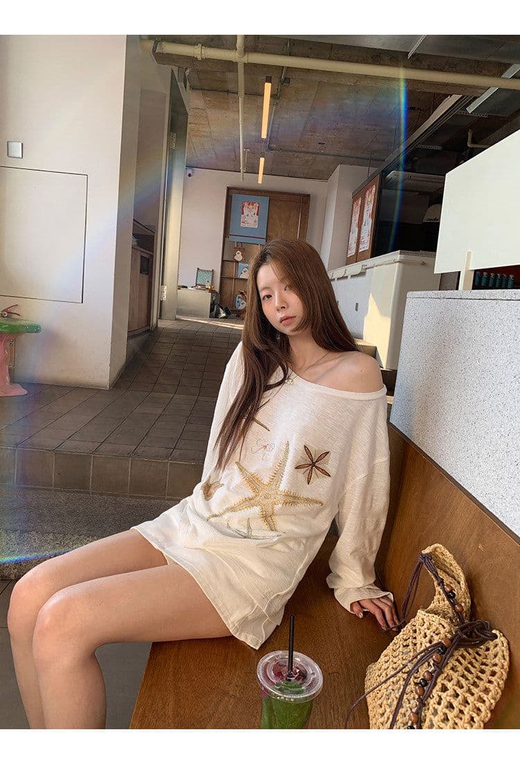 성분 65 폴리에스터 35 면 자외선 차단 블라우스 여성 여름 ootd 착용 가져 가라. 긴팔 티셔츠 화이트 상세 이미지 15