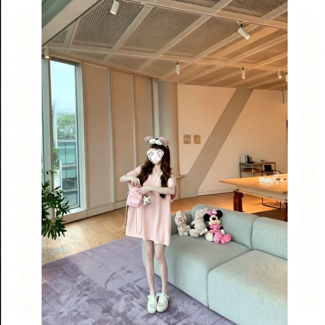 성분 80 폴리에스터 15 사람들 면 5 암모니아 Lun 단색 u 칼라 티셔츠 패션 캐주얼 여름 제인 에디션 루즈핏 디자인 상세 이미지 6