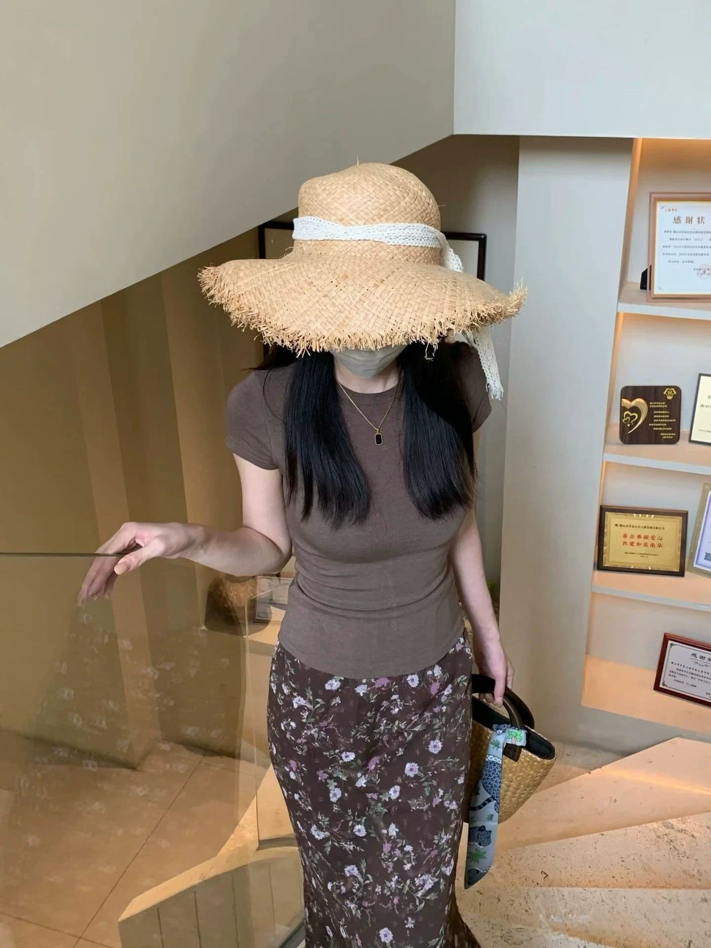 여름 허리밴드 도루 가을 센스 레트로 쉬폰 꽃무늬 반신 스커트 상세 이미지 27