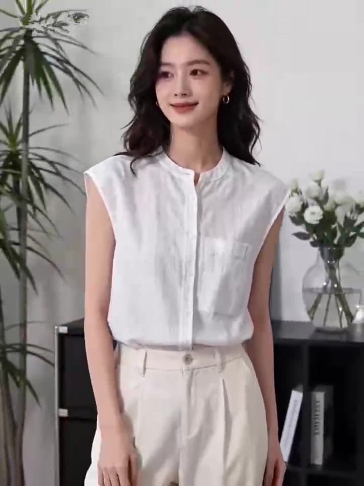 여름 새로운 마 센스 반팔 티셔츠 여성 슬림해 보이는 다용도 ins 바람 맨위 통기성 프로 피부 아니요 심심한 땀 패션 트렌드 이미지 5