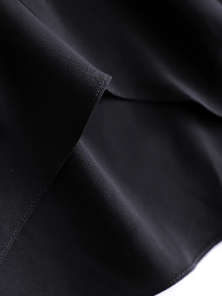 아세트산 불규칙 디자인 센스 여성 여성 셔츠 여름 얇고 가벼운 루즈핏 반팔 티셔츠 맨위 상세 이미지 7