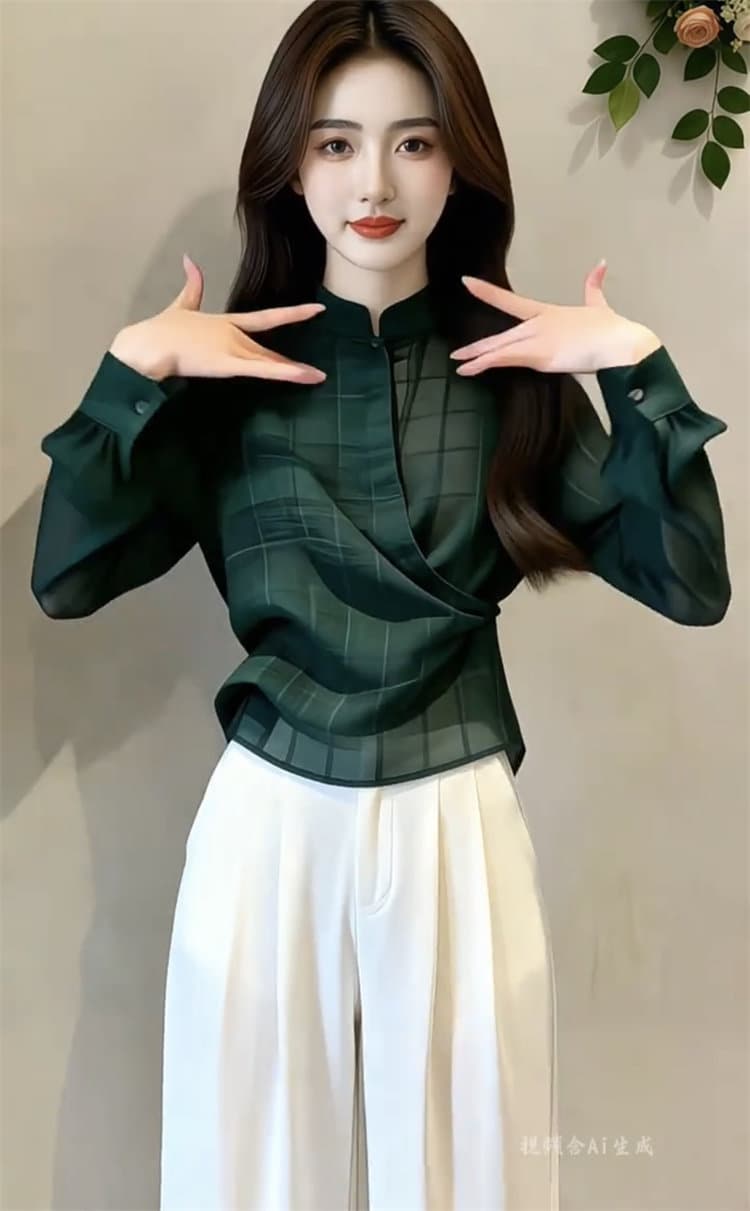 고급 외국 가스 레트로 세련된 느슨함 다용도 셔츠 2026 여름 새로운 몸매 가꾸기 출퇴근 맨위 상세 이미지 1