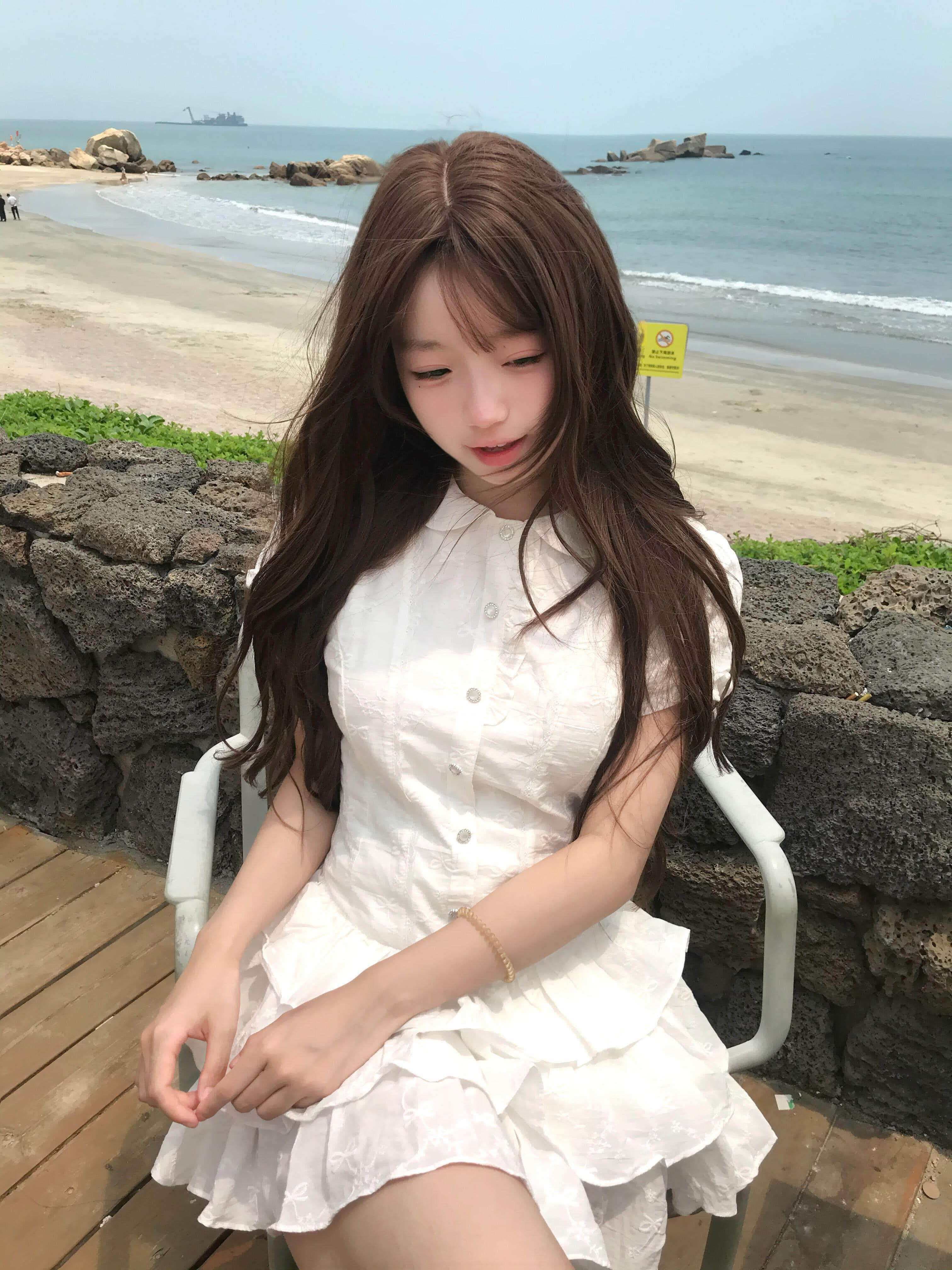 한 부서 학원 스타일 거품 소매 화이트 셔츠 여성 드레스 여름 핫걸 착용 가져 가라. 한 마디 쇼트 스타일 케이크 치마 이미지 4