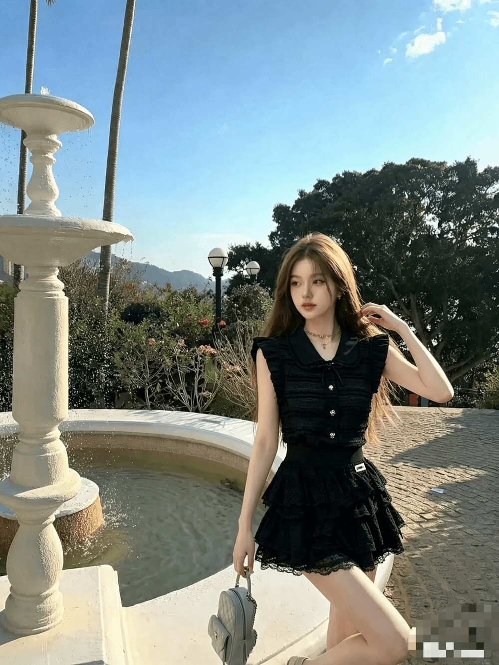 인터넷 유명인 새로운 2026 여름 패션 맨위 미니 스커트 세트 투피스 세트 이미지 4