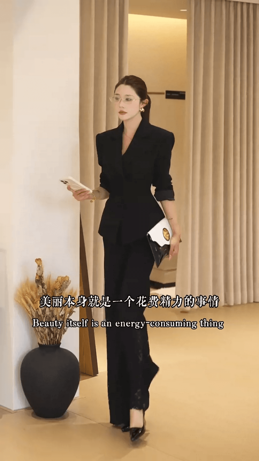 인터넷 유명인 새로운 2026 가을 패션 폴로 칼라 맨위 재킷 패치워크 긴 바지 세트 투피스 세트 상세 이미지 5