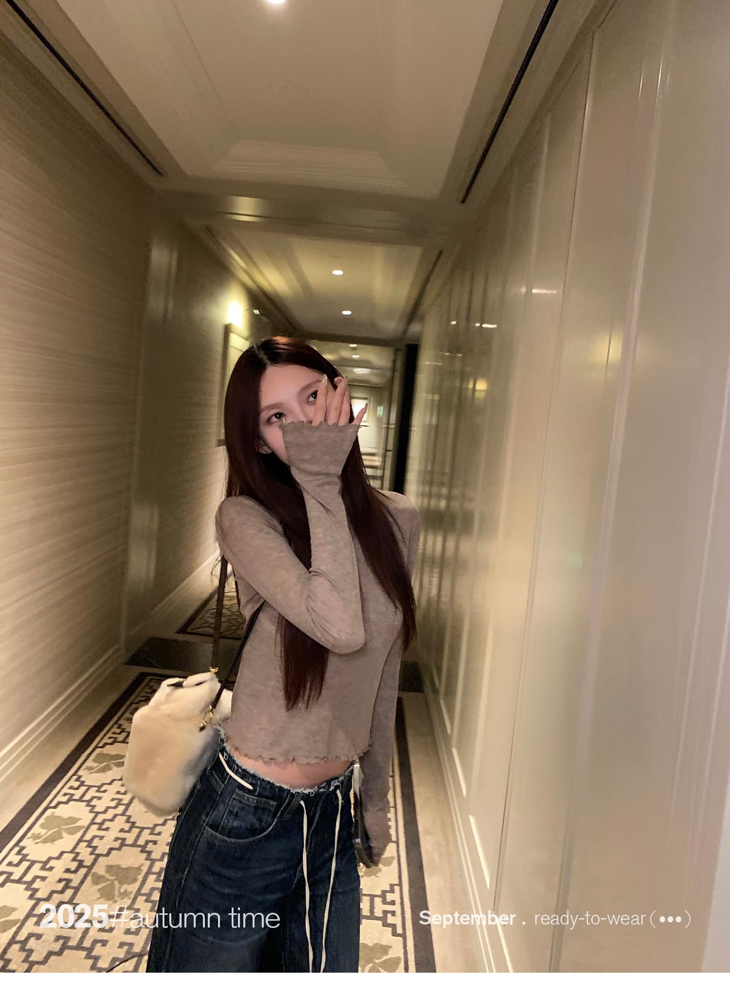 sunoneone 루즈핏 넓은 다리 플리츠 연삭 화이트 레이스업 거친 가장자리 청바지 여성 봄 한 부서 로우 웨이스트 캐주얼 바지 상세 이미지 30