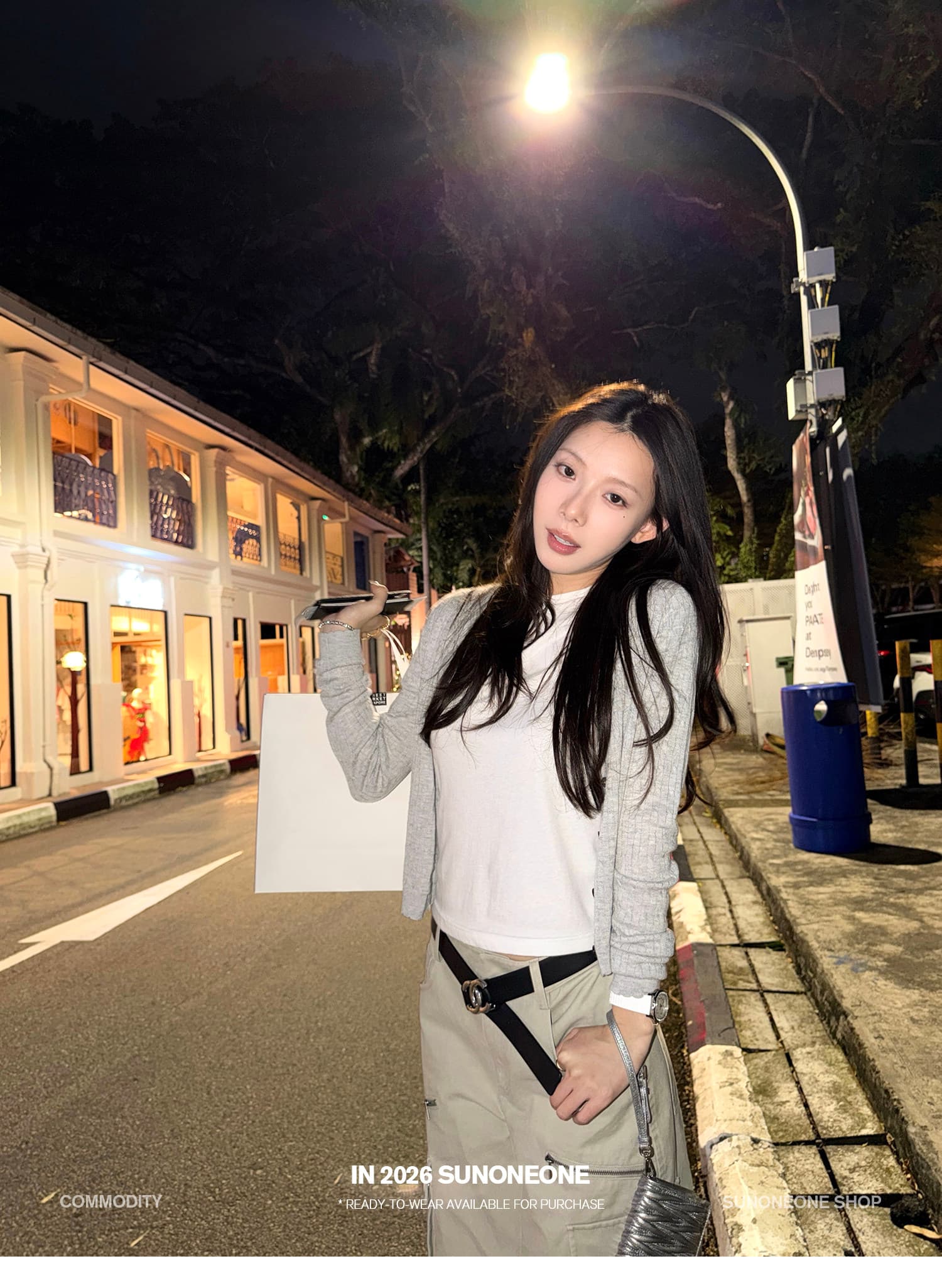 sunoneone 기타 주머니 루즈핏 스트레이트 아메리칸 레트로 카키 색 워크웨어 팬츠 여성 봄 워싱 캐주얼 바지 상세 이미지 24