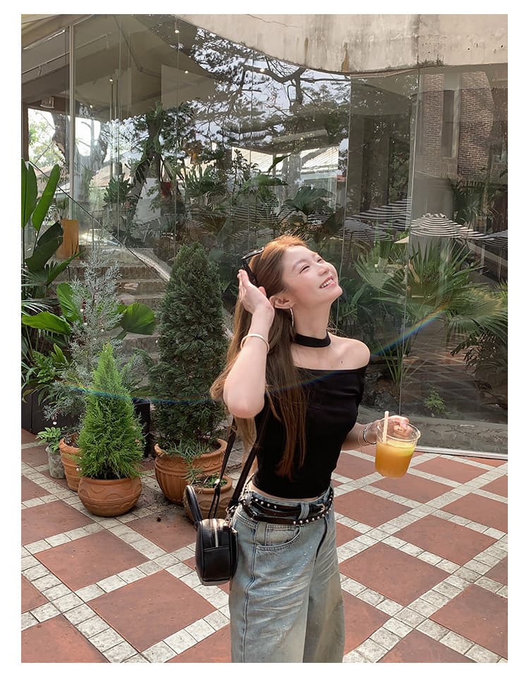 케이크를 잘라 직접 만든 작은 키 봄 여름 파란색 바지 아이들 패션 뜨거운 은 스팽글 스트레이트 넓은 다리 청바지 다용도 상세 이미지 35