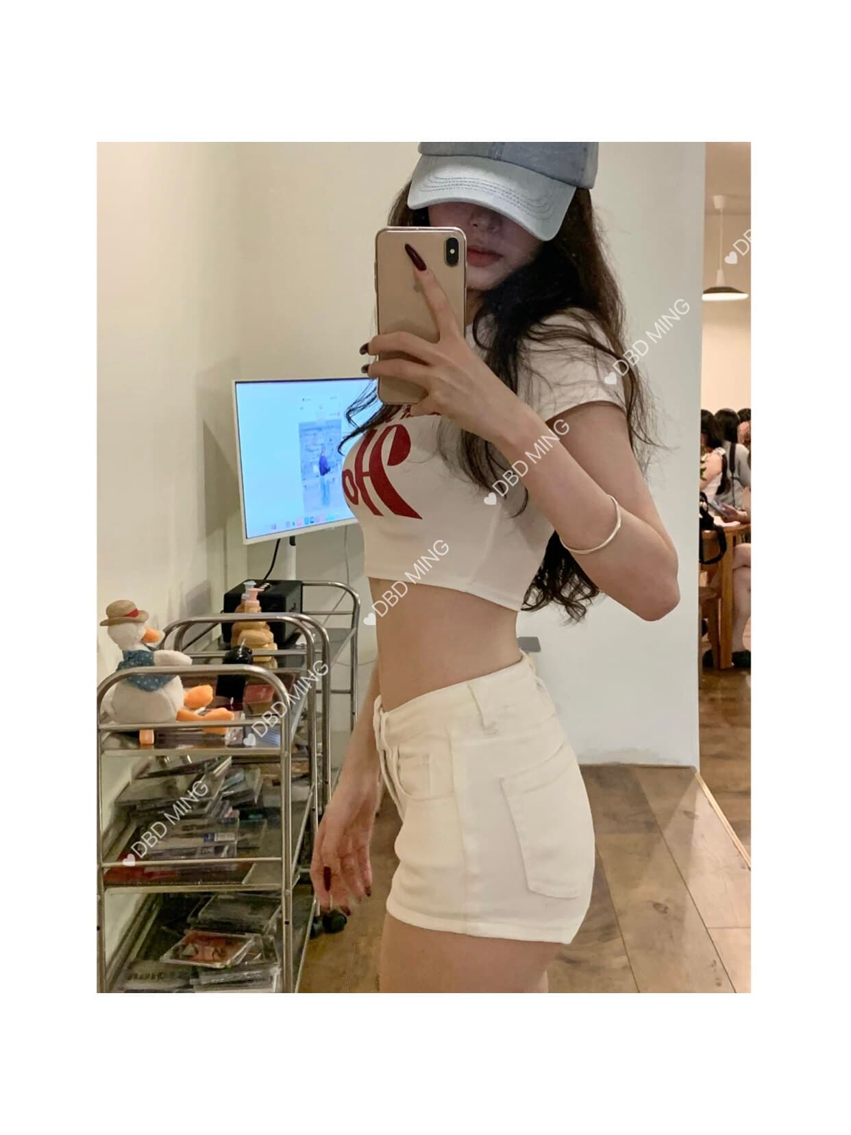단백질 계란 한 부서 순수한 욕망 화이트 펭 넓적 다리 반바지 청바지 타이트 타이트 스커트 핫 바지 상세 이미지 15