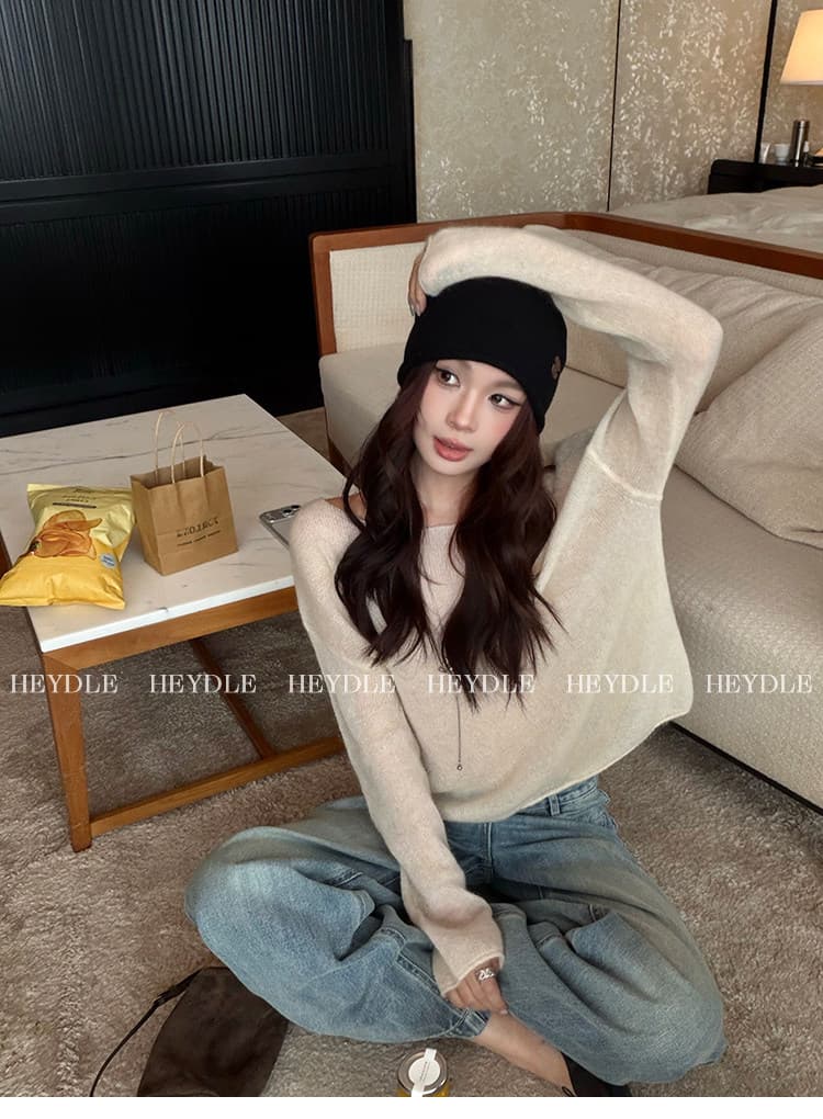 검은 콩 흠 리모델링 다리 종류 레트로 마 오래된 허리 두피 표준 청바지 루즈핏 다용도 스트레이트 팬츠 긴 바지 여성 상세 이미지 43