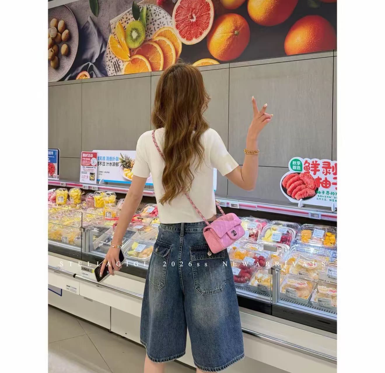 sg 양 에 따르면 샨 ss 레트로 워싱 스트레이트 찢어진 부분 5 점 청바지 k-20260644 상세 이미지 3