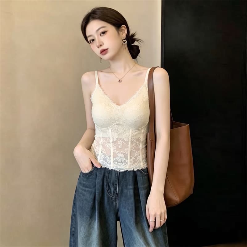 실사 정가 프랑스식 지방 mm 레이스 아름다움 뒤로 캐미솔 벨트 가슴 패드 하나 생체 내 가져 가라. 외출용 만나는 가져 가라. 재킷 상세 이미지 9