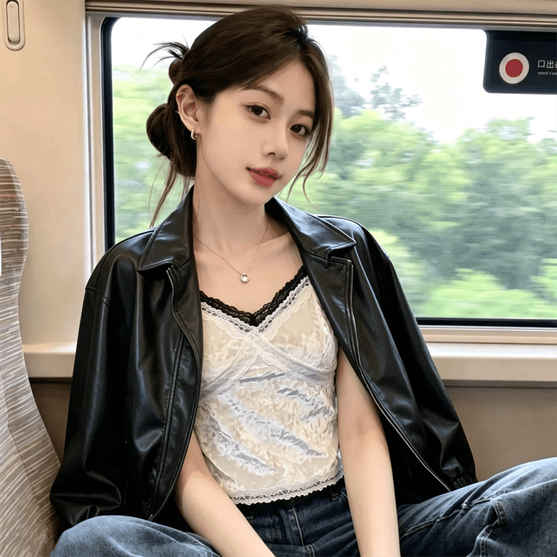 실사 정가 가을 지방 mm 벨벳 레이스 아름다움 뒤로 캐미솔 벨트 가슴 패드 하나 생체 내 가져 가라. 외출용 만나는 이미지 2