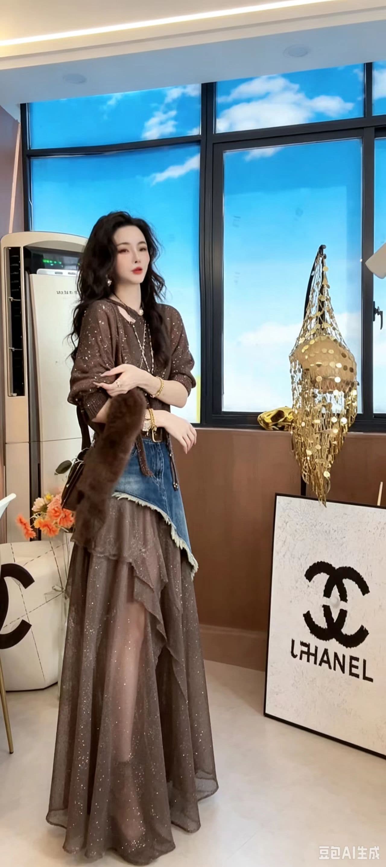 웨이 En coco 빛 럭셔리 스웨터 패션 몸매 가꾸기 반팔 니트 스웨터 풀오버 맨위 s6936 이미지 2