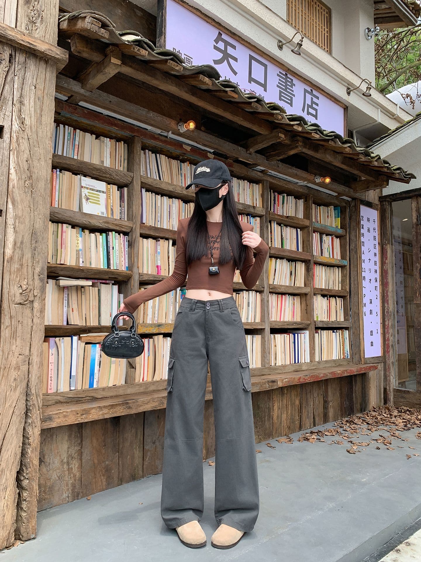 실사 정가 작은 갈매기 워크웨어 청바지 여성 봄 여름 아메리칸 수 있습니다. 조정 바지 허리 지퍼 캐주얼 롱 바지 상세 이미지 10