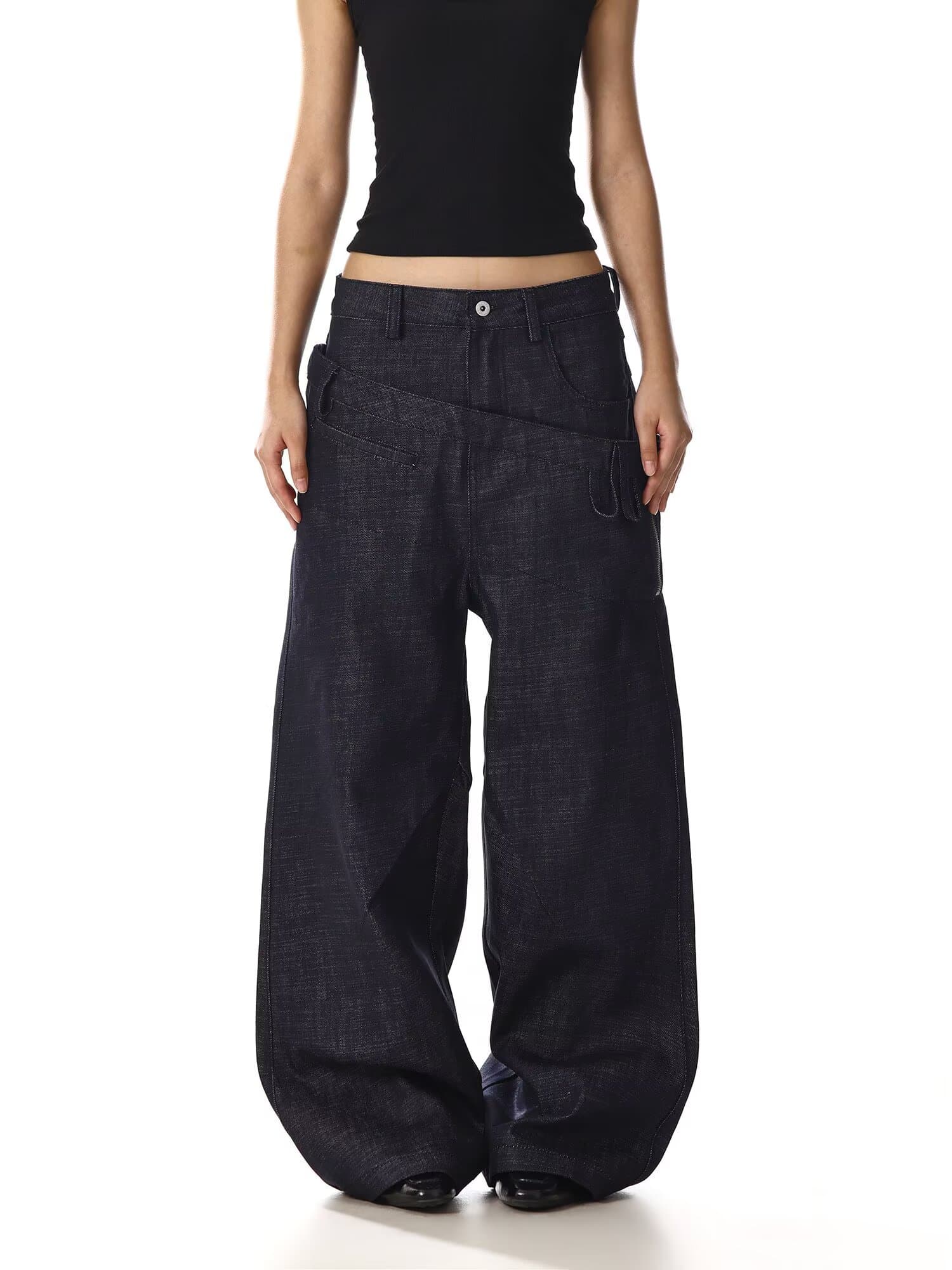 아메리칸 ootd 레트로 원본 암소 넓은 다리 패션 청바지 남녀 봄 가을 루즈핏 다용도 캐주얼 긴 바지 커플