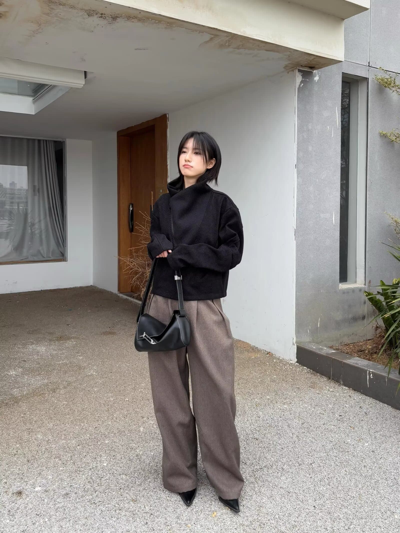 품격 음악 완방 패션 가을 겨울 새로운 고급 연령 감소 세련된 남성 쇼트 스타일 빅 칼라 다용도 재킷 상세 이미지 2