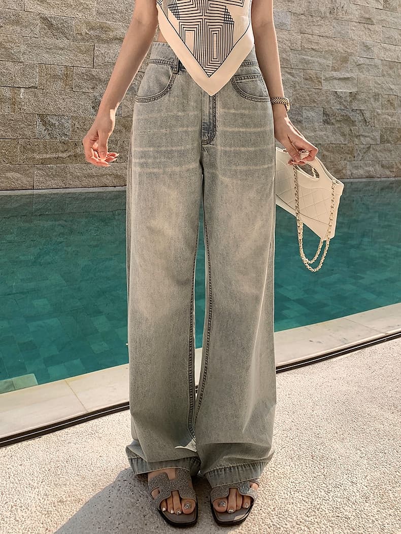 블랙 표준 summer 바다 소금 블루 데님 얕은 봄 산소 센스 상세 이미지 9
