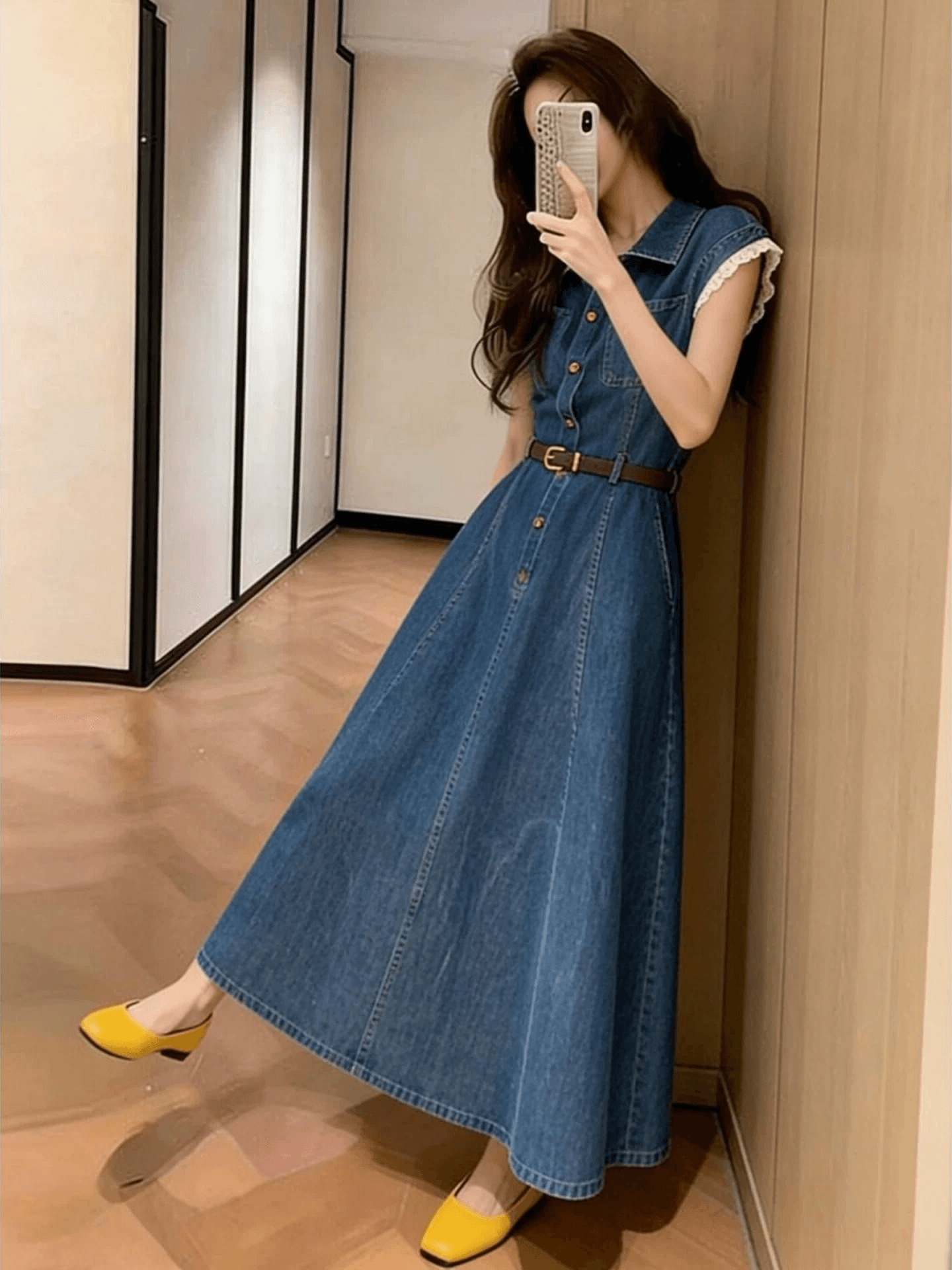 새로운 여성 의류 트렌드 클래식 패션 여름 한 부서 유럽 상품 부드러운 슬림해 보이는 2026 여름 새로운 드레스 이미지 2