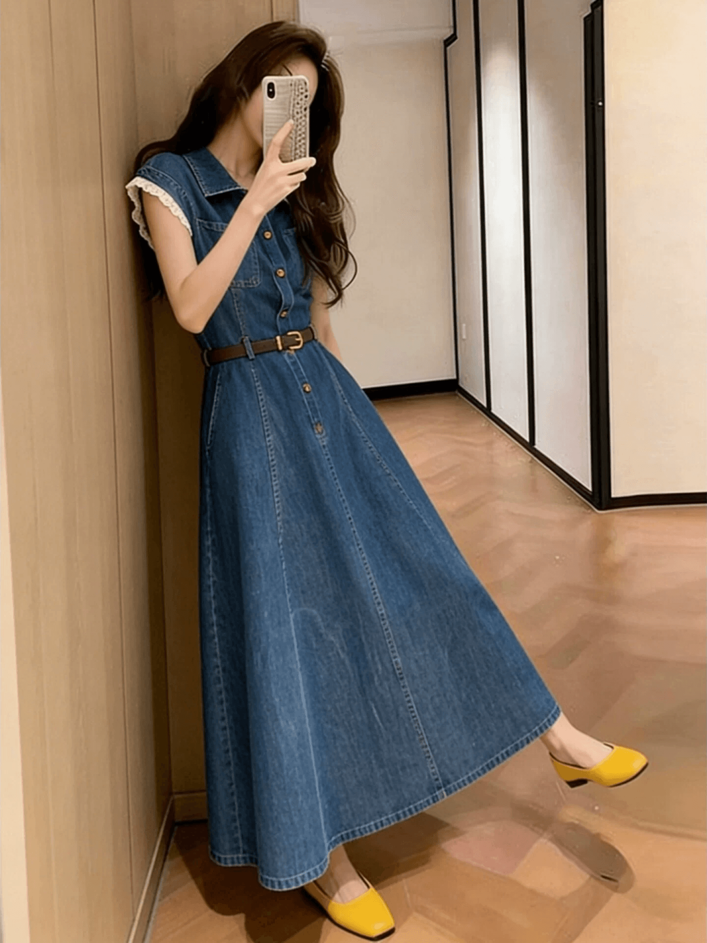 새로운 여성 의류 트렌드 클래식 패션 여름 한 부서 유럽 상품 부드러운 슬림해 보이는 2026 여름 새로운 드레스 이미지 4