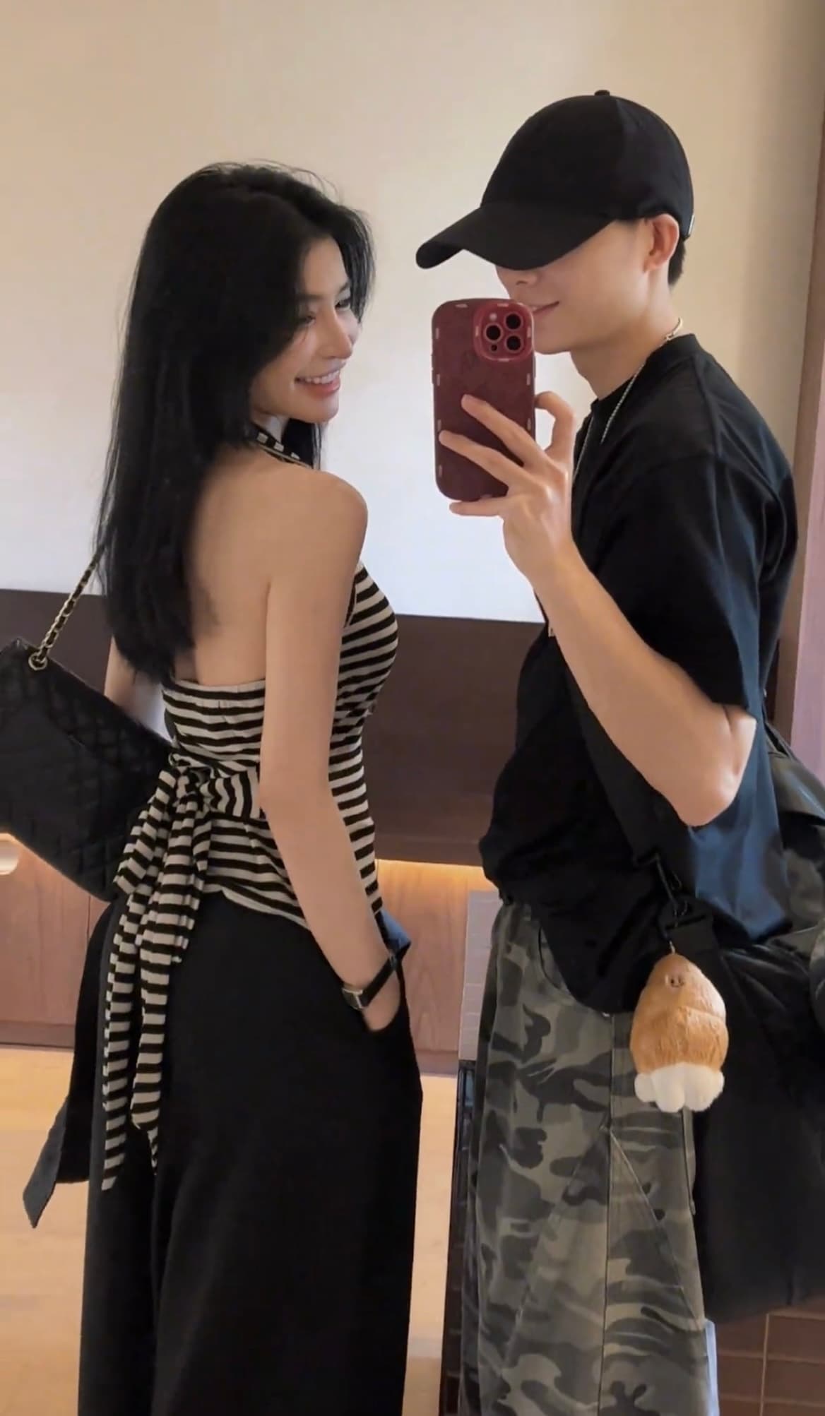 스트라이프 배색 행침 목 백리스 레이스업 조끼 2026 여름 새로운 핫걸 순수한 욕망 바람 몸매 가꾸기 민소매 맨위 여성 이미지 3