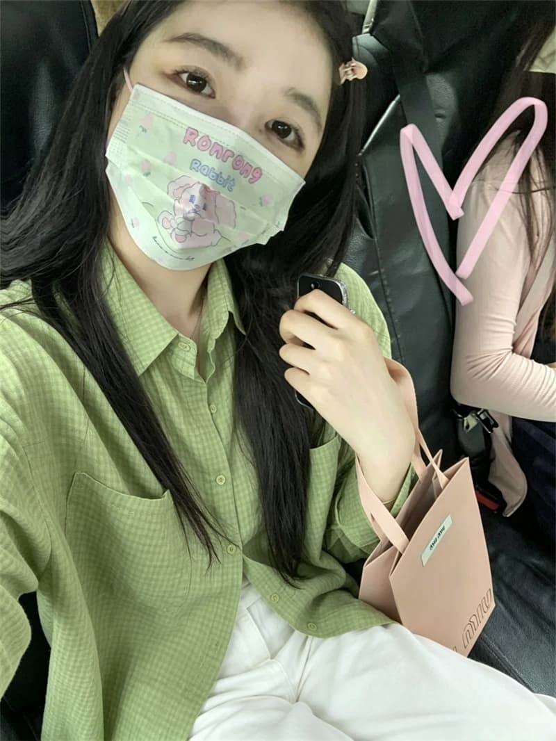 실사 여름 새로운 느슨함 느긋한 디자인 센스 체크무늬 셔츠 여성 상세 이미지 9