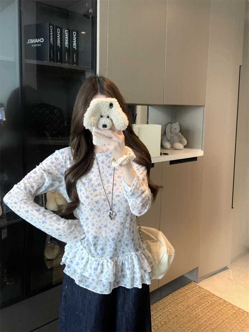 실사 꽃무늬 인사이드 가져 가라. 만나는 여성 상세 이미지 2