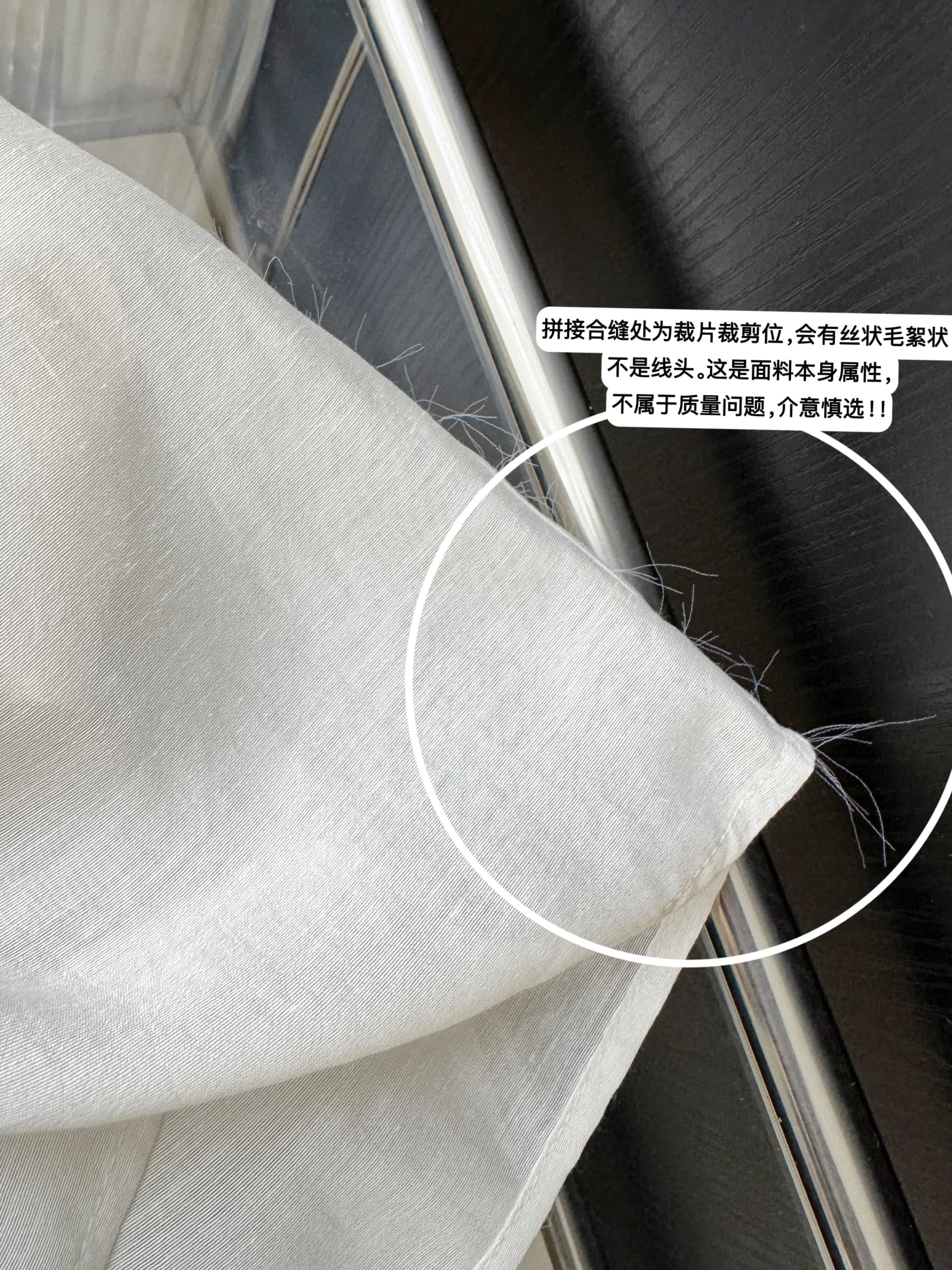 linen 유리 조용한 꿈 가벼움 부드러운 빛 휴식 한 마디 주름 아세트산 아마 반 스커트 상세 이미지 19