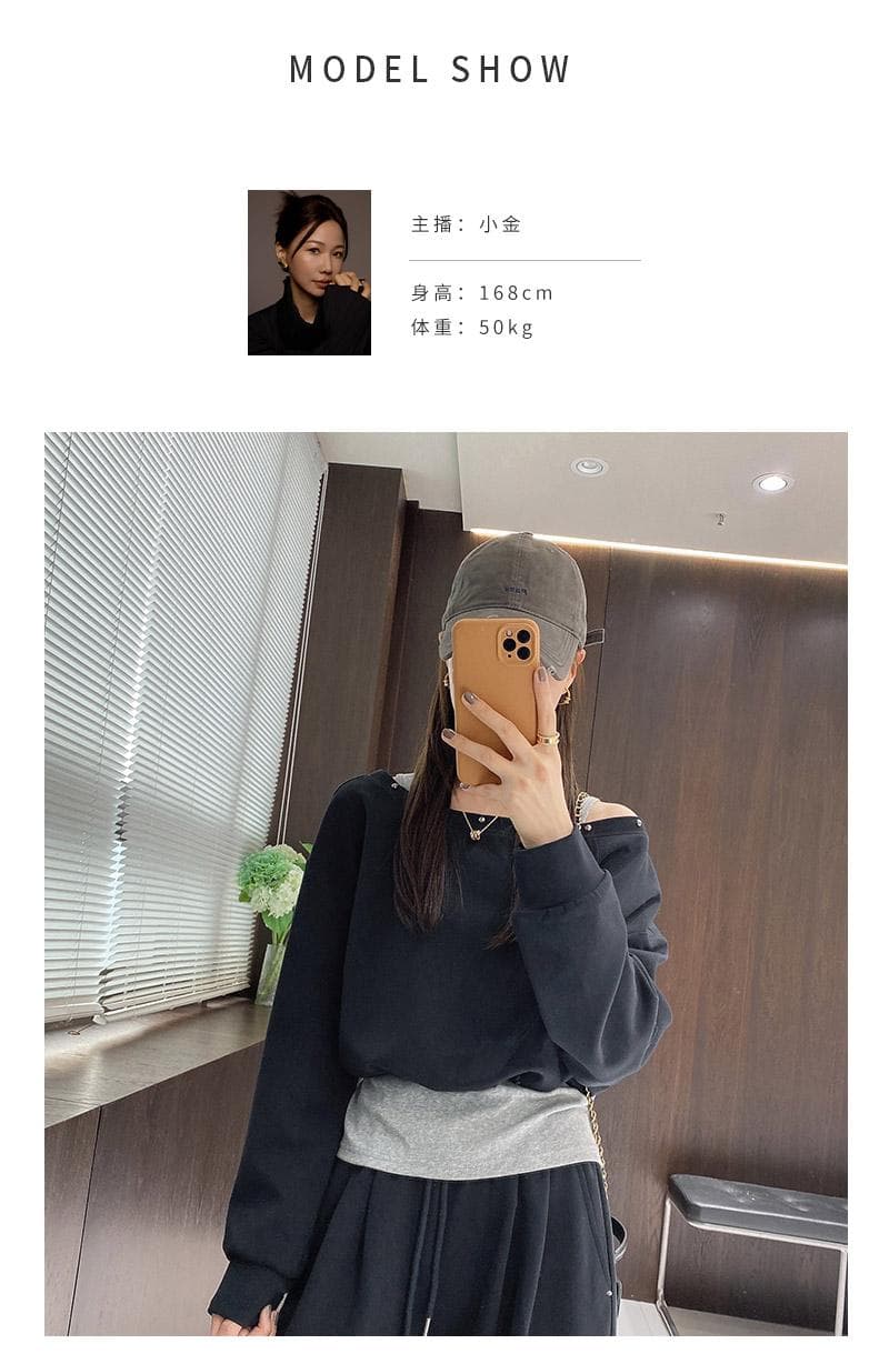 이른 봄 캐주얼 운동 바람 후드티 웨이 바지 투피스 세트 상세 이미지 7