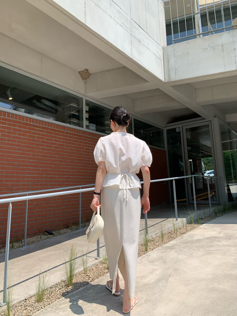 재고 있음 ins 한국 2025 여름 새로운 달콤함 주름 목이버섯 레이스 반팔 셔츠 상세 이미지 11