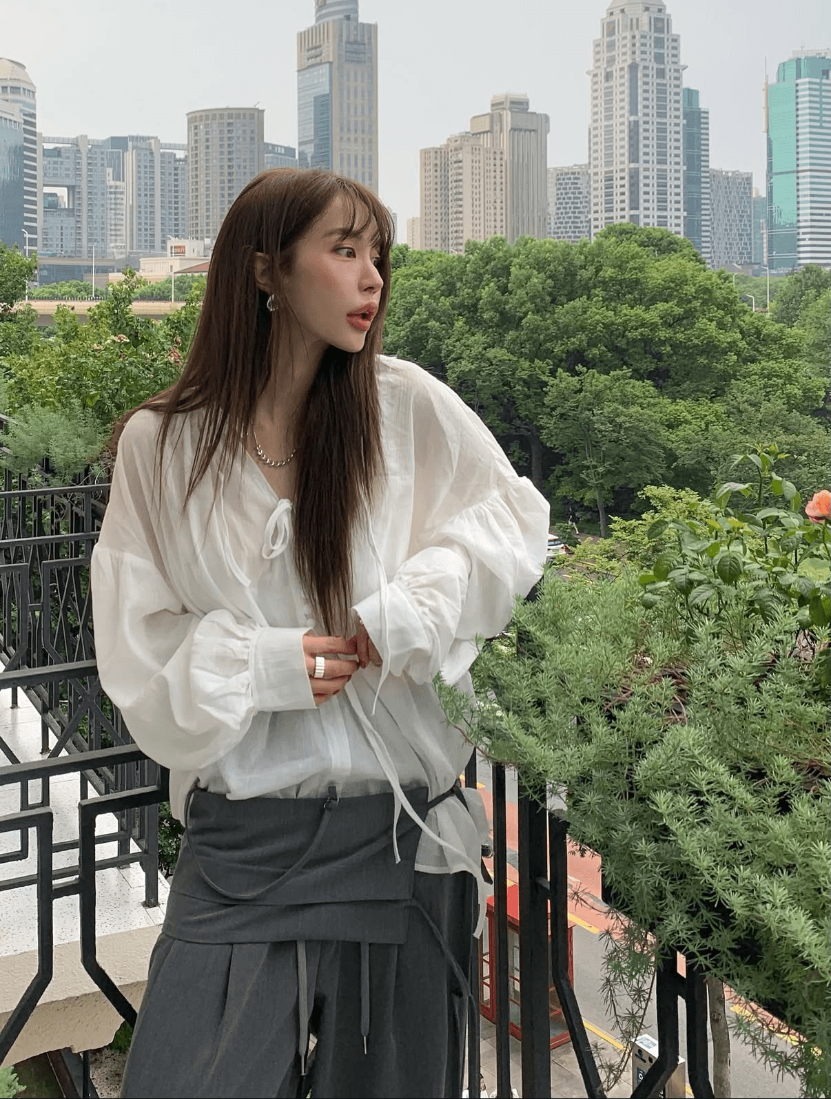 재고 있음 ins 한국 동대문 디자인 센스 패션 좋은 착용 가져 가라. 슬립 정장 펌프 로프 긴 바지 셔츠 세트 상세 이미지 6