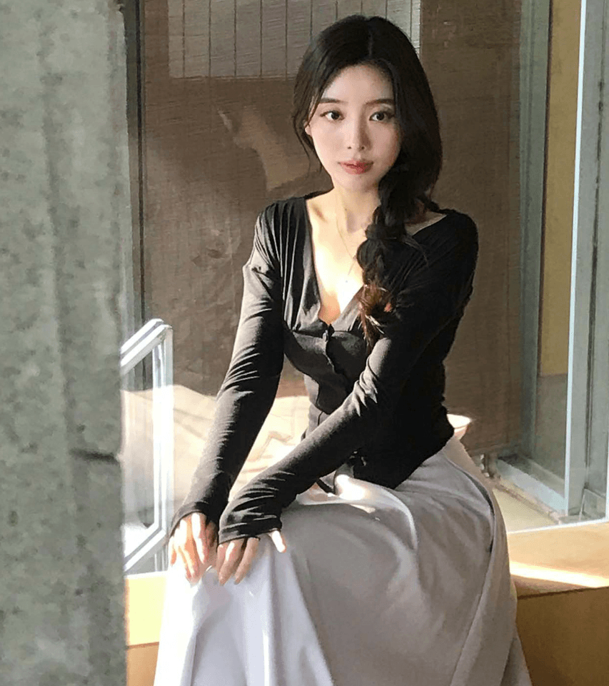 재고 있음 chic 한국 부드러운 기본 톤 V넥 패치워크 발레 바람 티셔츠 여성 봄 몸매 가꾸기 슬림해 보이는 만나는 맨위 상세 이미지 17