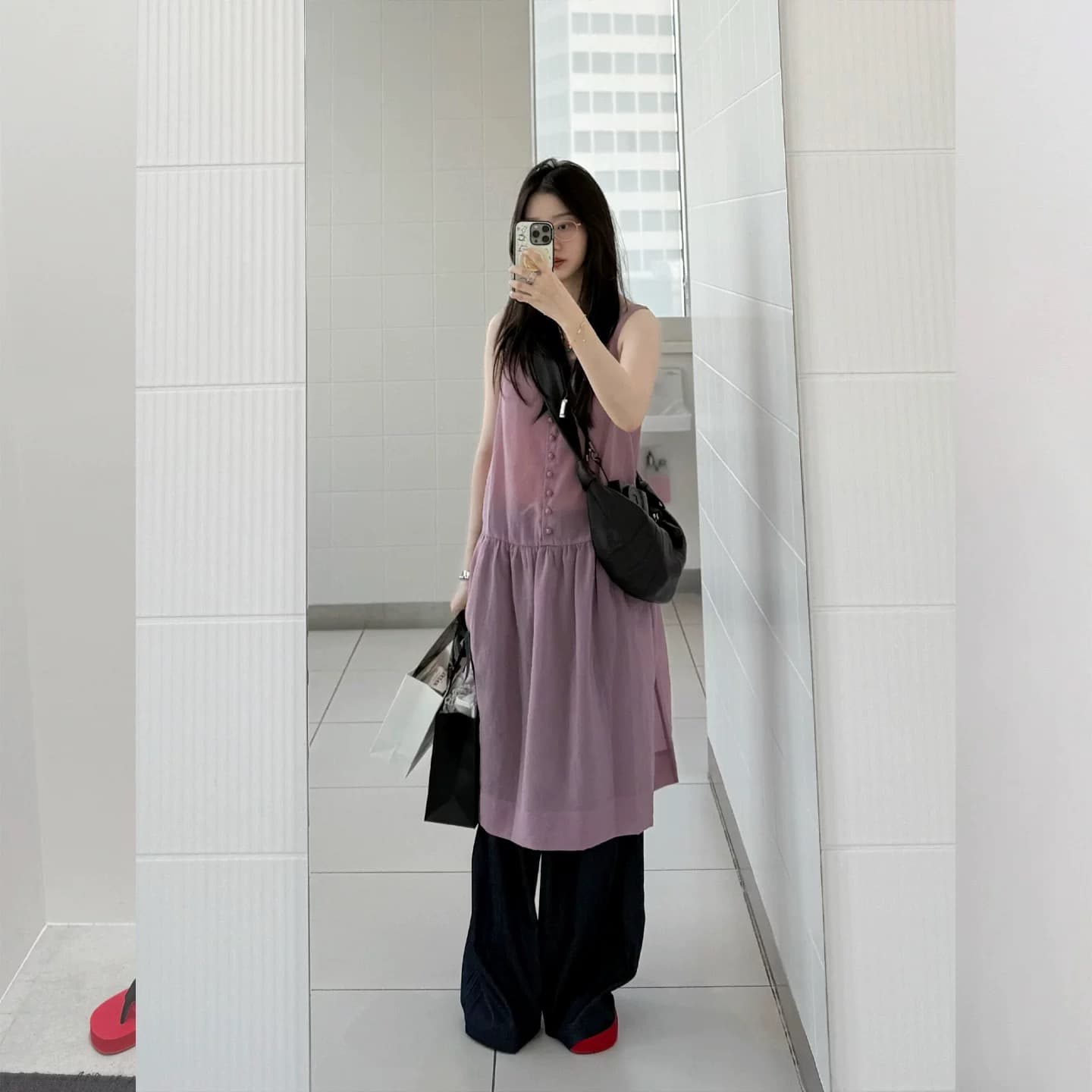 질량 재고 있음 chic 한국 동대문 장 어린이 萱 같은 단락 광장 칼라 드레스 달콤함 슬립 드레스 상세 이미지 8