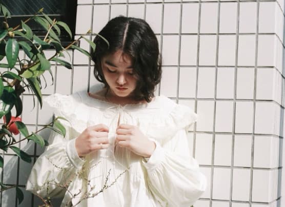 재고 있음 chic 한국 새로운 프랑스식 달콤함 레이스 레이스 스탠드 칼라 루즈핏 긴팔 여성 셔츠 상세 이미지 20