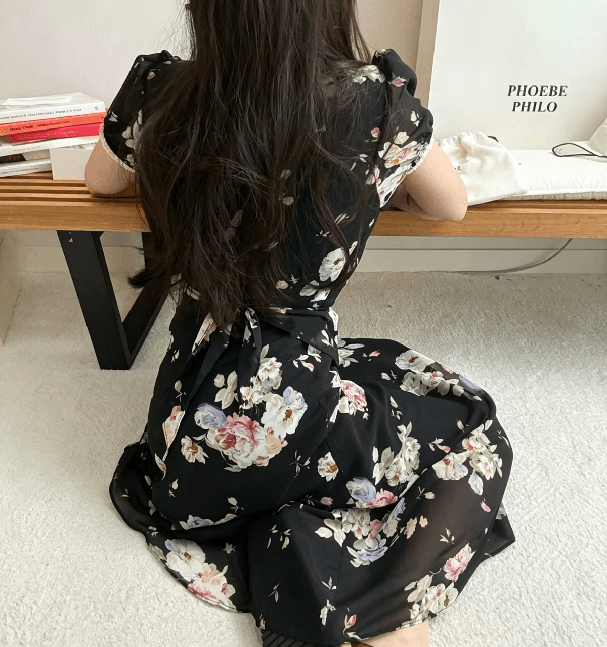 chic 한국 동대문 여름 새로운 26 달콤함 부드러운 꽃 V넥 레이스 레이스 반팔 드레스 상세 이미지 28