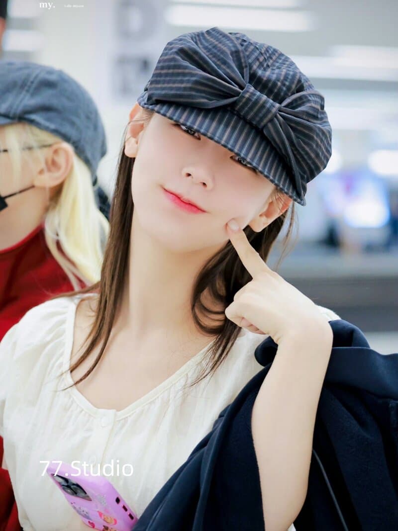 재고 있음 자오 아름다움 지연 하 니켈 그램 닫아 같은 단락 죽임 우는 소리 달콤한 자매 핑크색 거품 소매 라운드 넥 쇼트 스타일 셔츠 상세 이미지 17