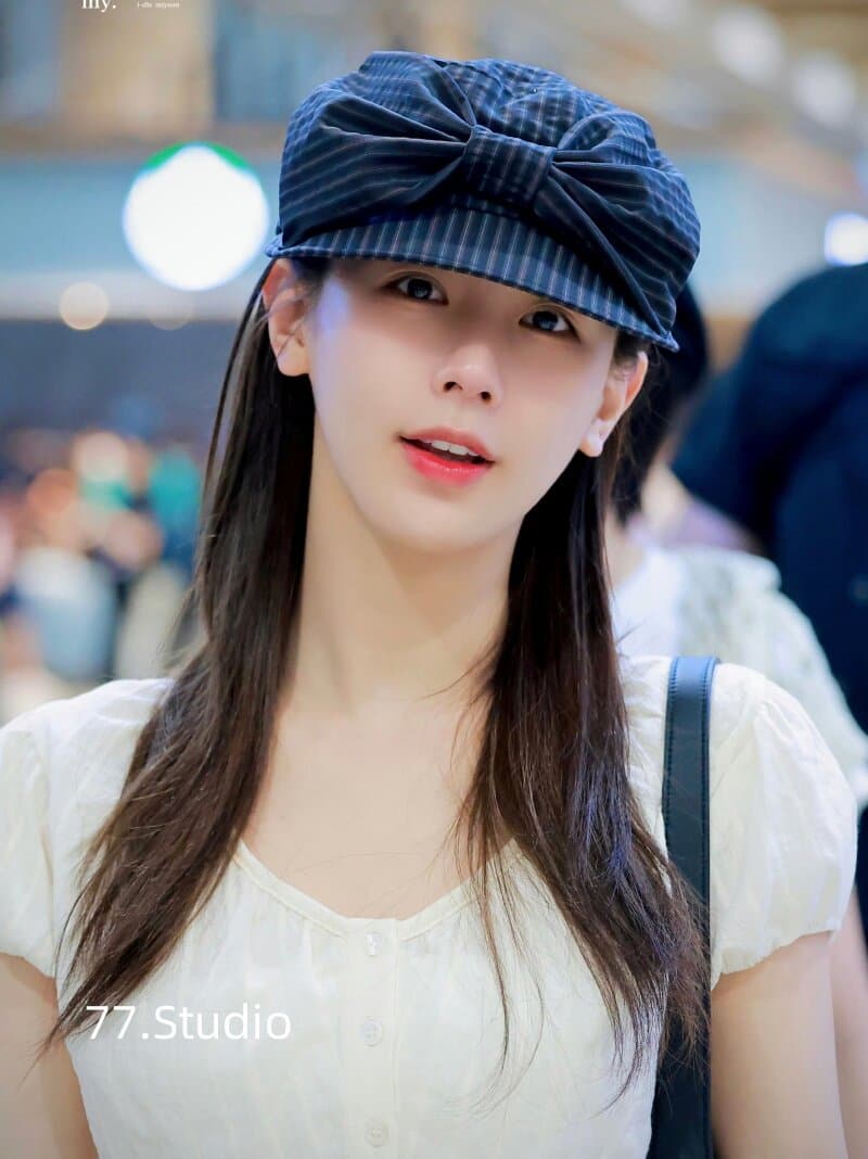 재고 있음 자오 아름다움 지연 하 니켈 그램 닫아 같은 단락 죽임 우는 소리 달콤한 자매 핑크색 거품 소매 라운드 넥 쇼트 스타일 셔츠 상세 이미지 18
