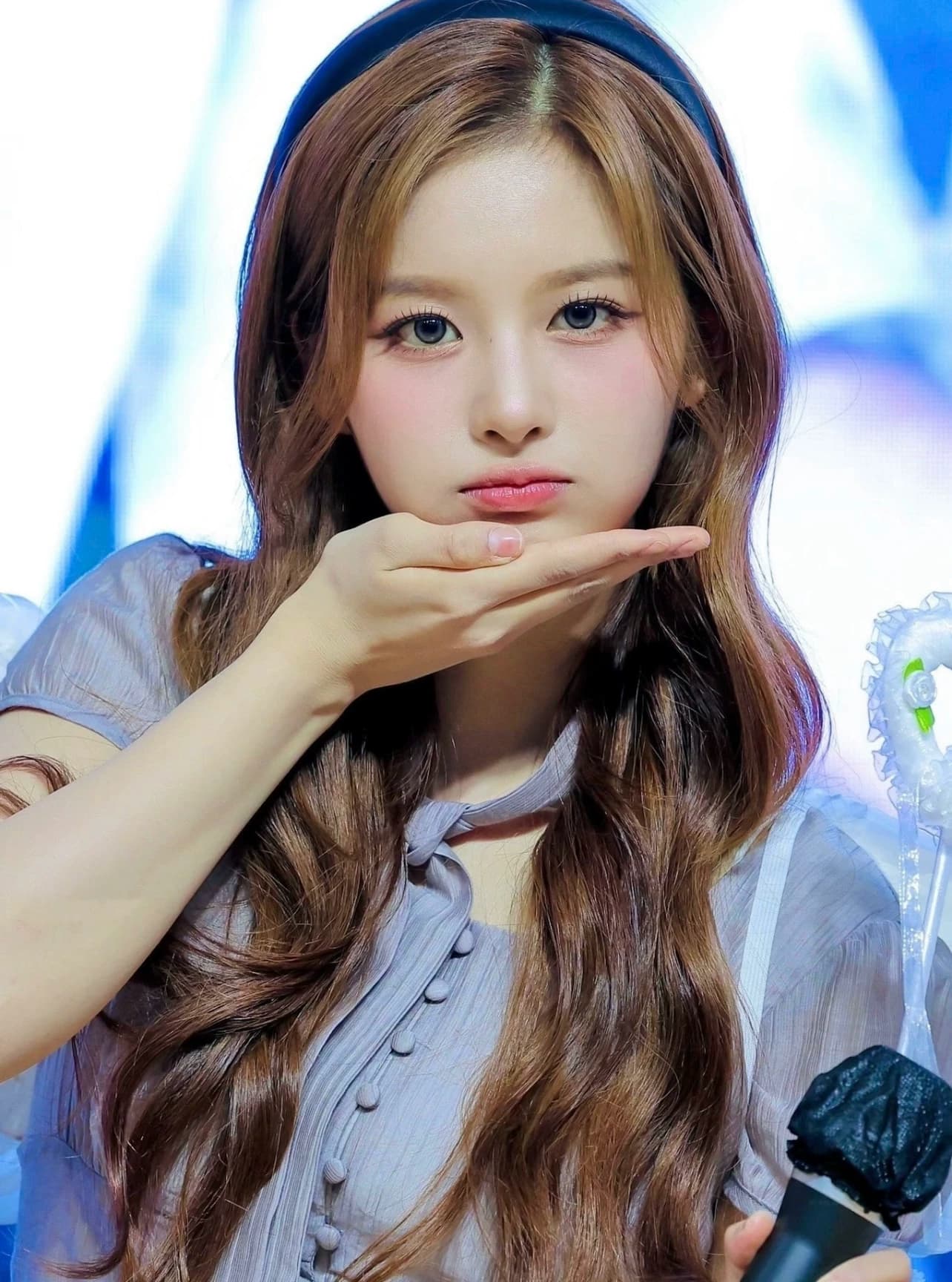 재고 있음 지젤 눈 허용하다 같은 단락 레이스 프릴 주름 광장 칼라 반팔 셔츠 상세 이미지 1